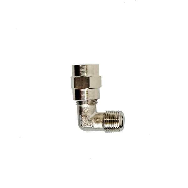 Photo of Jurop Fitting for R260 and LC420 Pumps, 90 degree, 6mm x 1/8, Part No. 4026706003