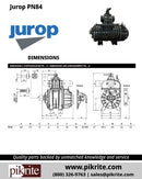 Jurop PN84 Vacuum Pump Clockwise Rotation, Part No. A050806140