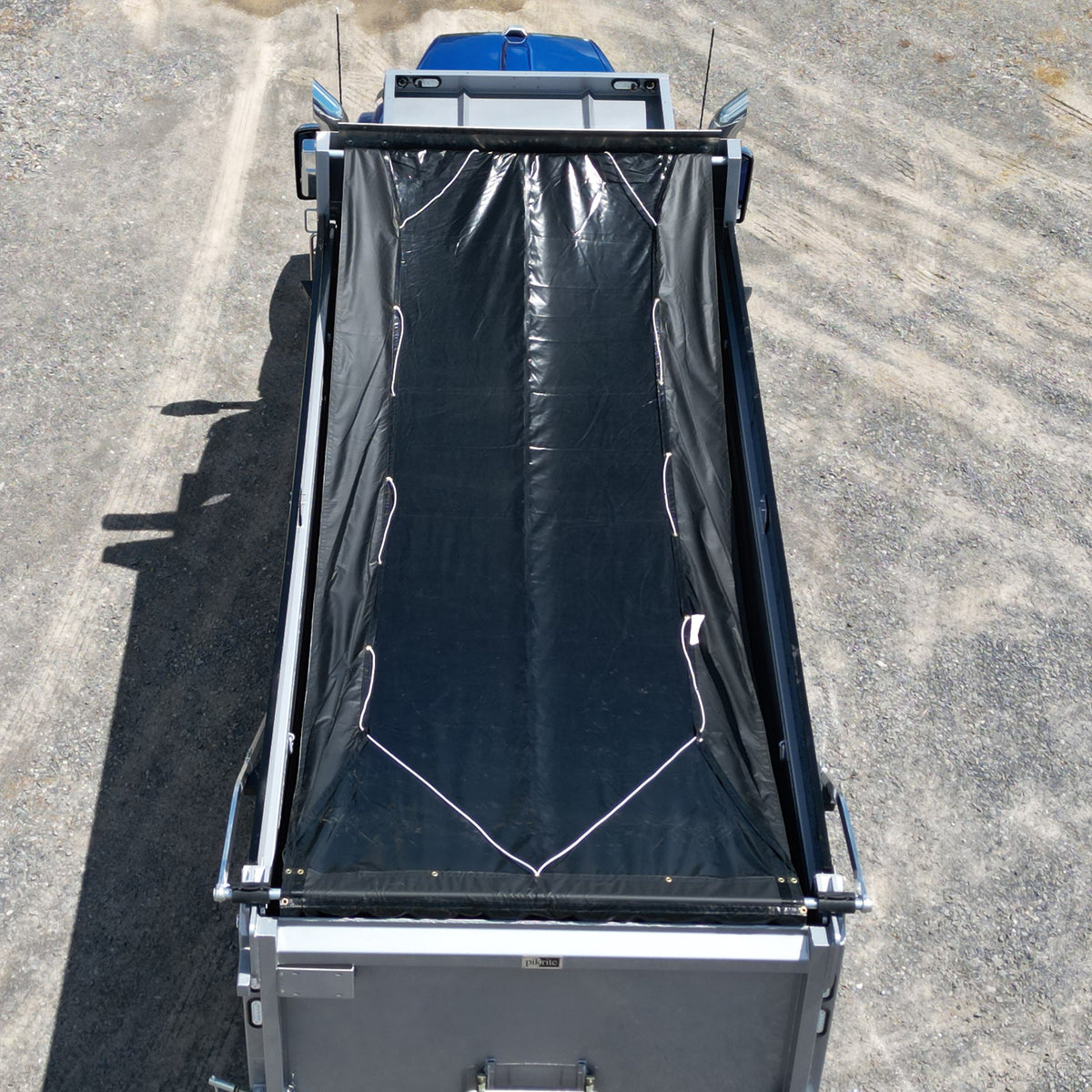 müllabfuhr tarp Shur-Co Vinyl Tarp, 18 ounce Weight, 9' x 20', w/ Side & Tail Flaps