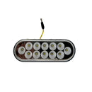 Image of Dual Revolution Red S/T/T to White Reverse LED Oval from Pik Rite Parts