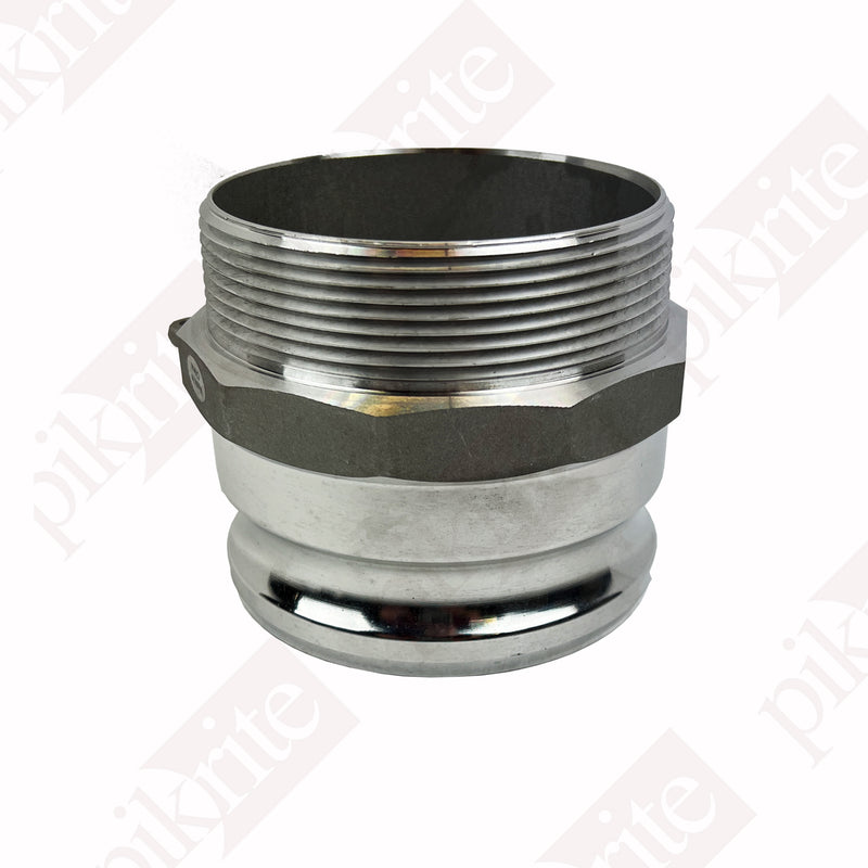 Photo of Camlock Adapter, 4" Male w/ Male NPT, from Pik Rite