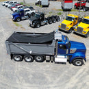 Image of Shur-Co Vinyl Tarp, 18 ounce Weight, 9' x 20', w/ Side & Tail Flaps, installed, from Pik Rite.