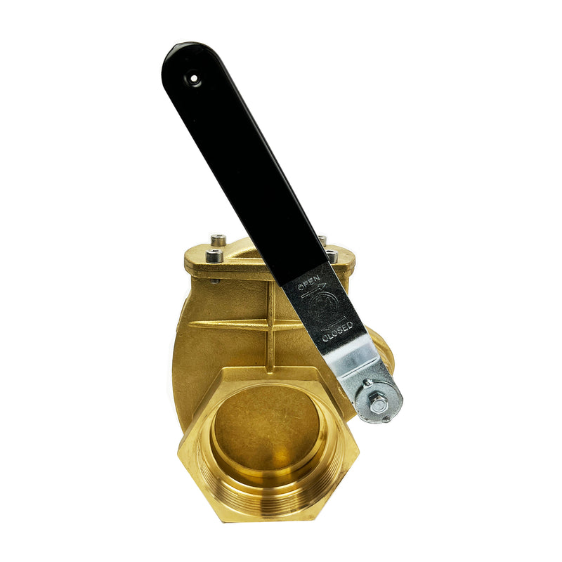 Photo of Valve, Lever, 3" NPT, Brass Quick Opening, from Pik Rite