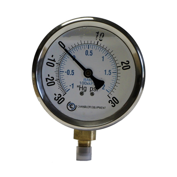 Photo of Vacuum/Pressure Gauge 2.5" Liquid Filled 1/4 Stem