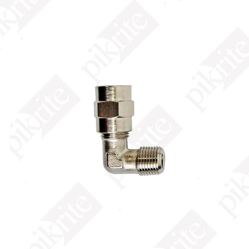 Jurop Fitting for R260 and LC420 Pumps, 90 degree, 6mm x 1/8, Part No. 4026706003