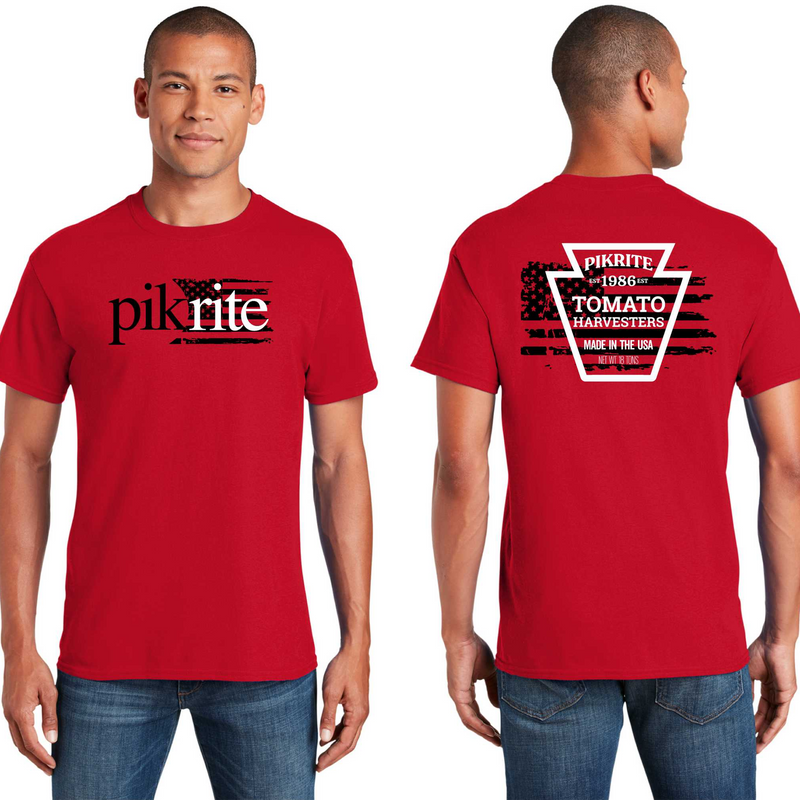 Photo of Pik Rite Harvester T-Shirt, Red, Front and Back